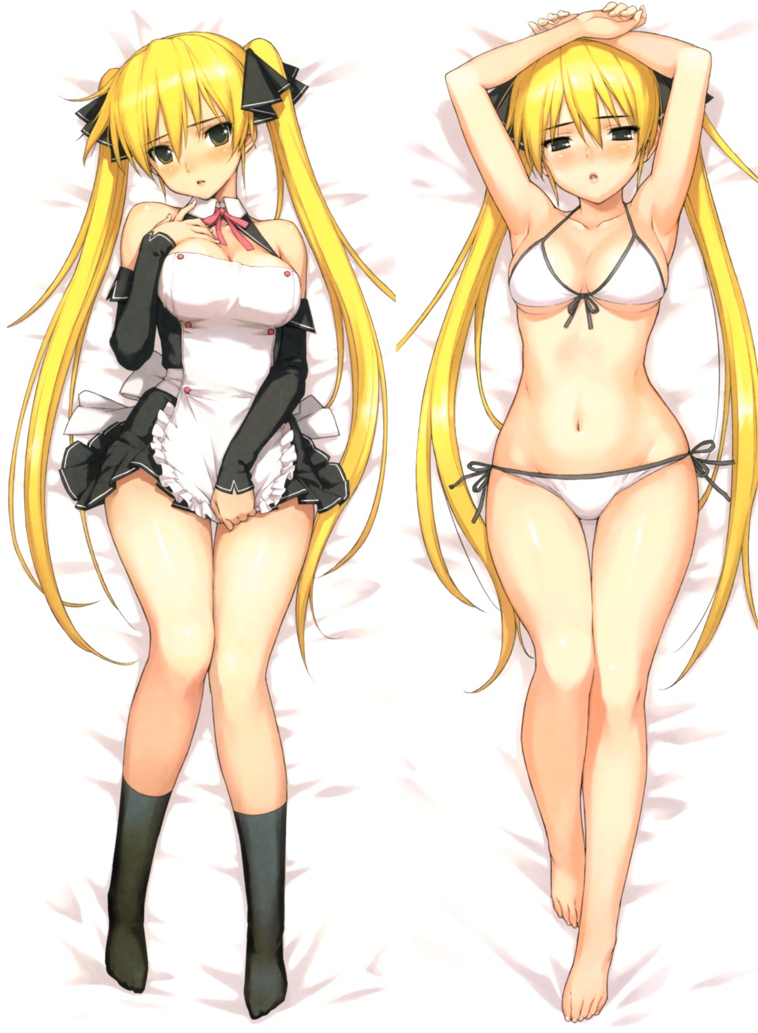 bikini, cleavage, dakimakura, dream_c_club, maid, mian, morisawa_haruyuki, swimsuits