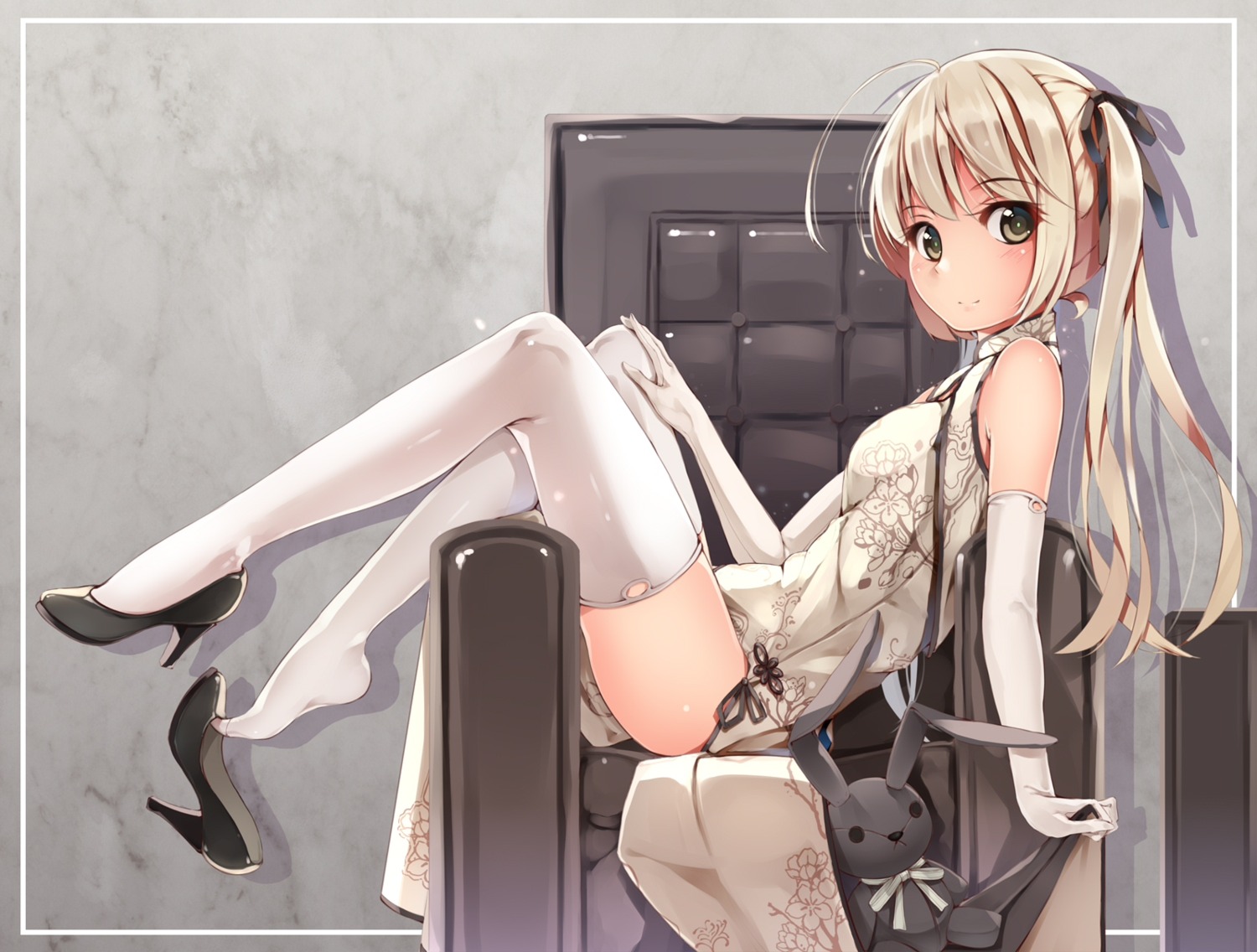 chinadress, heels, kasugano_sora, thighhighs, yosuga_no_sora, yumemi_(kiowa)
