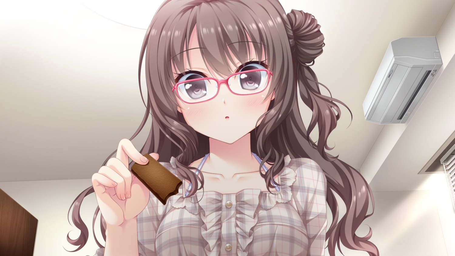 game_cg, hatsukoi_sankaime, hikami_yurino, megane, narumi_yuu, windmill