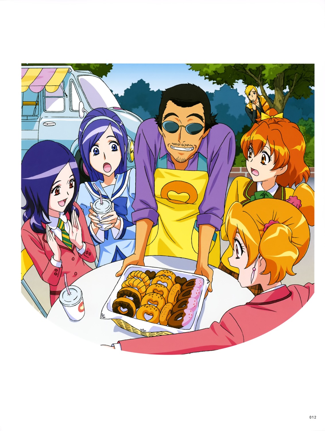 aono_miki, fresh_precure!, higashi_setsuna, kaoru_(fresh), megane, momozono_love, precure, seifuku