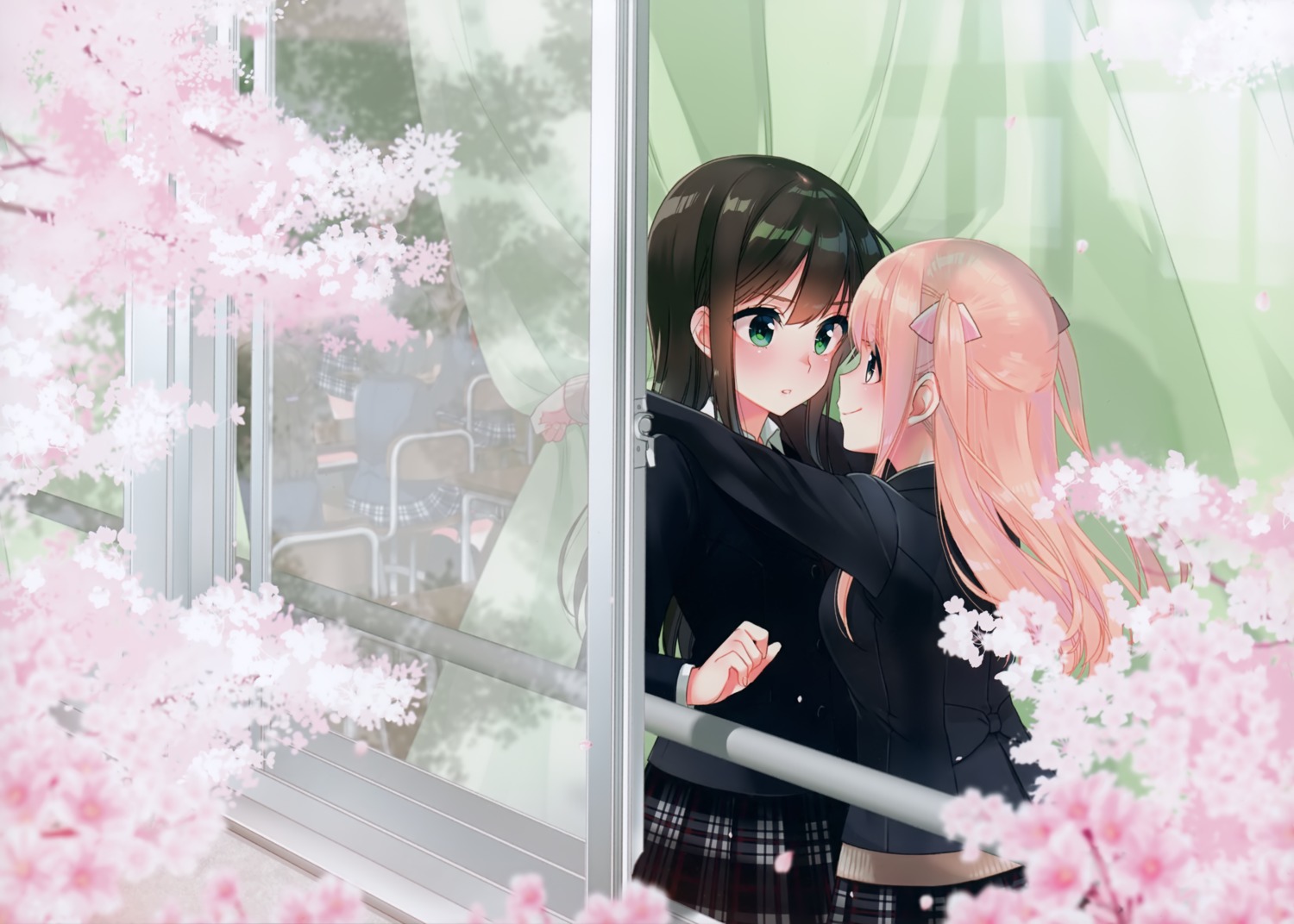koruri, seifuku, sweater, yuri