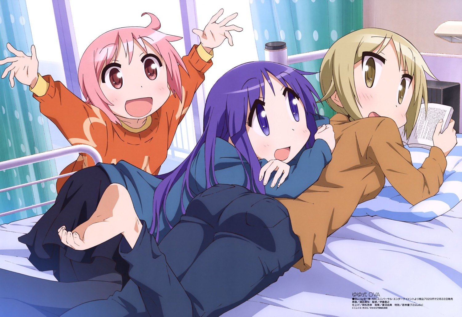 ass, feet, hinata_yukari, ichii_yui, nonohara_yuzuko, pantyhose, suwa_masahiro, sweater