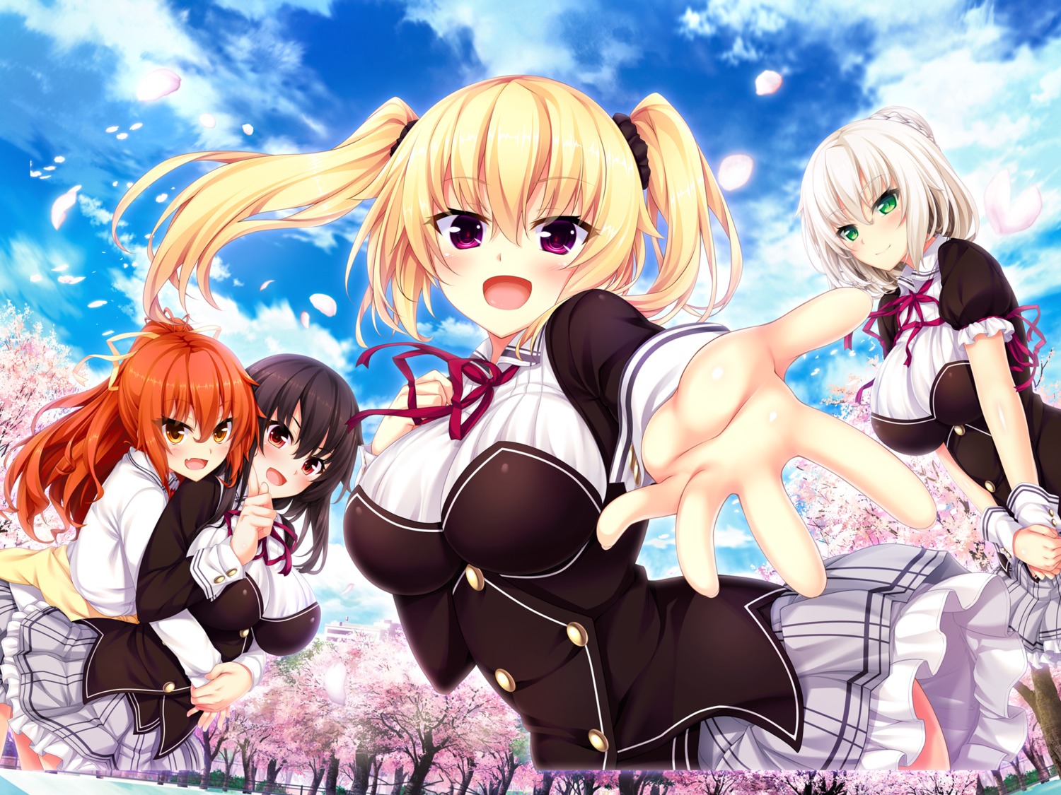 asuhara_yuuki, harukaze-soft, kuroki_michi, nora_to_oujo_to_noraneko_heart_-nora_princess_and_stray_cat.-, oozora_itsuki, patricia_of_end, seifuku, yuri_shachi