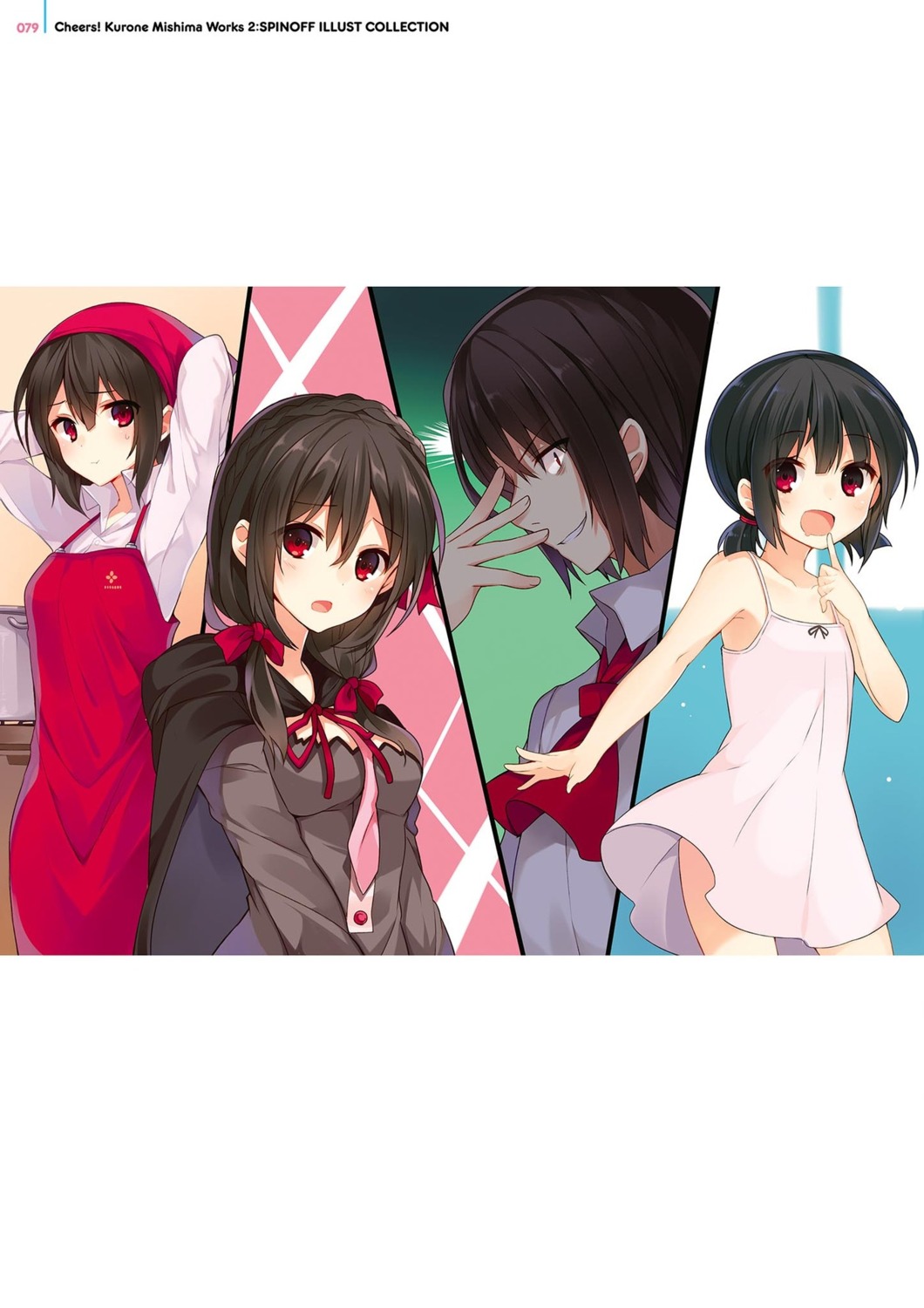 digital_version, dress, komekko, kono_subarashii_sekai_ni_bakuen_wo!, kono_subarashii_sekai_ni_shukufuku_wo!, mishima_kurone, summer_dress, yunyun_(konosuba)