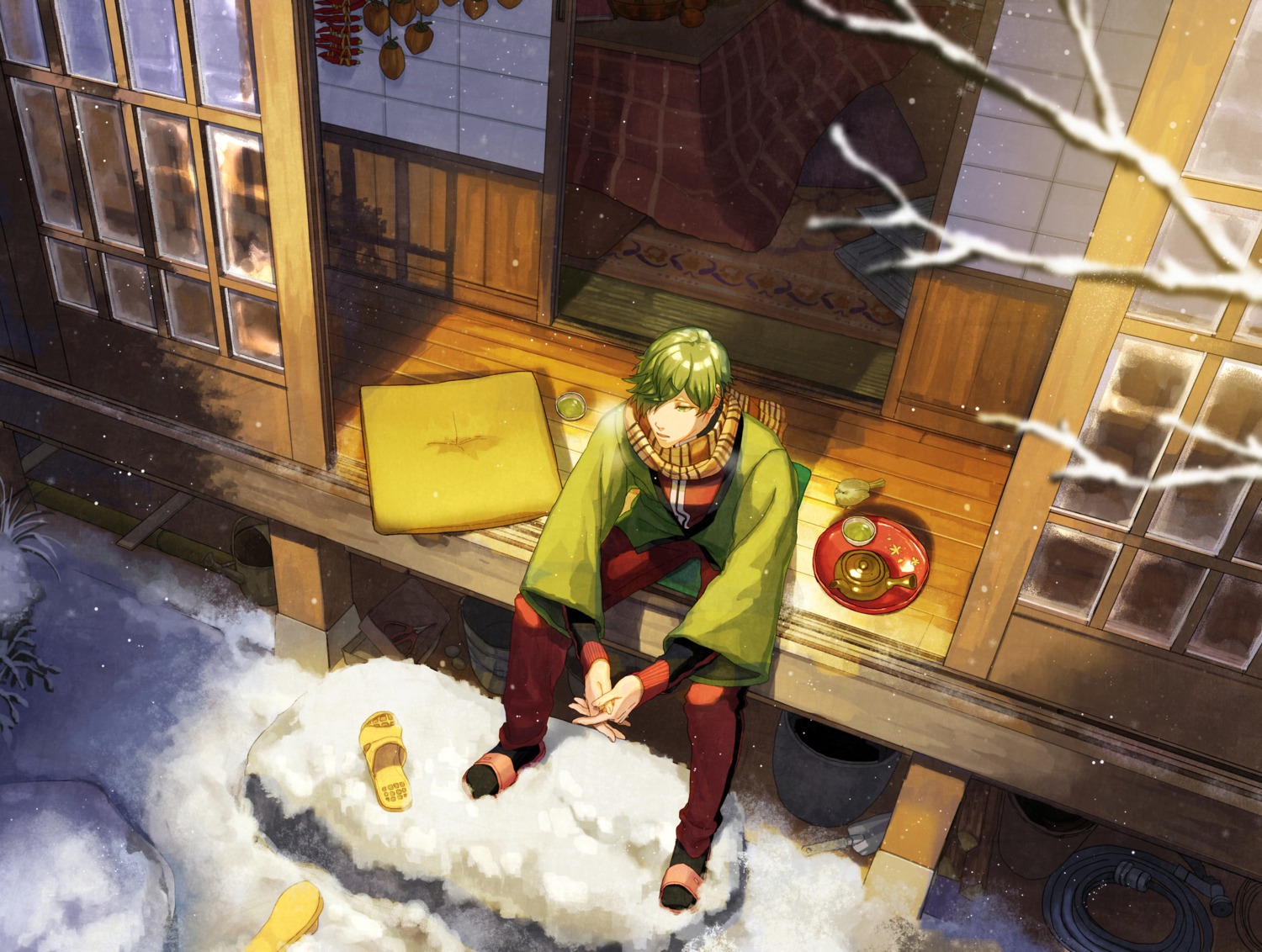 male, p.rupon, touken_ranbu, uguisumaru