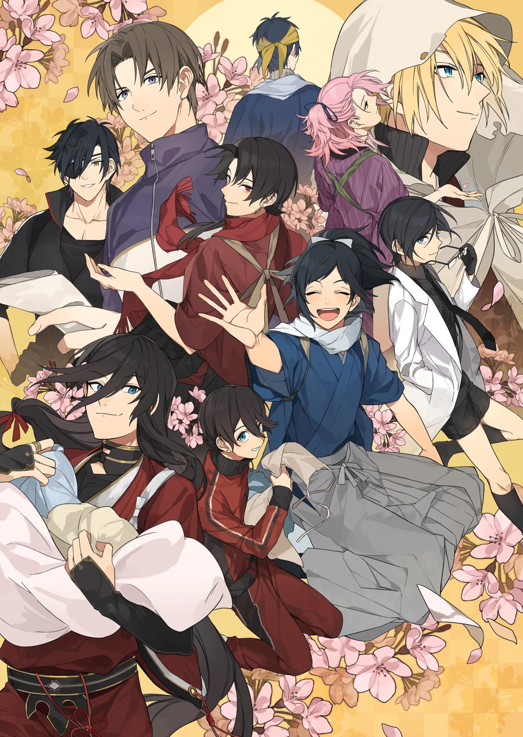 eyepatch, heshikiri_hasebe, horikawa_kunihiro, izumi-no-kami_kanesada, kashuu_kiyomitsu, male, megane, mikazuki_munechika