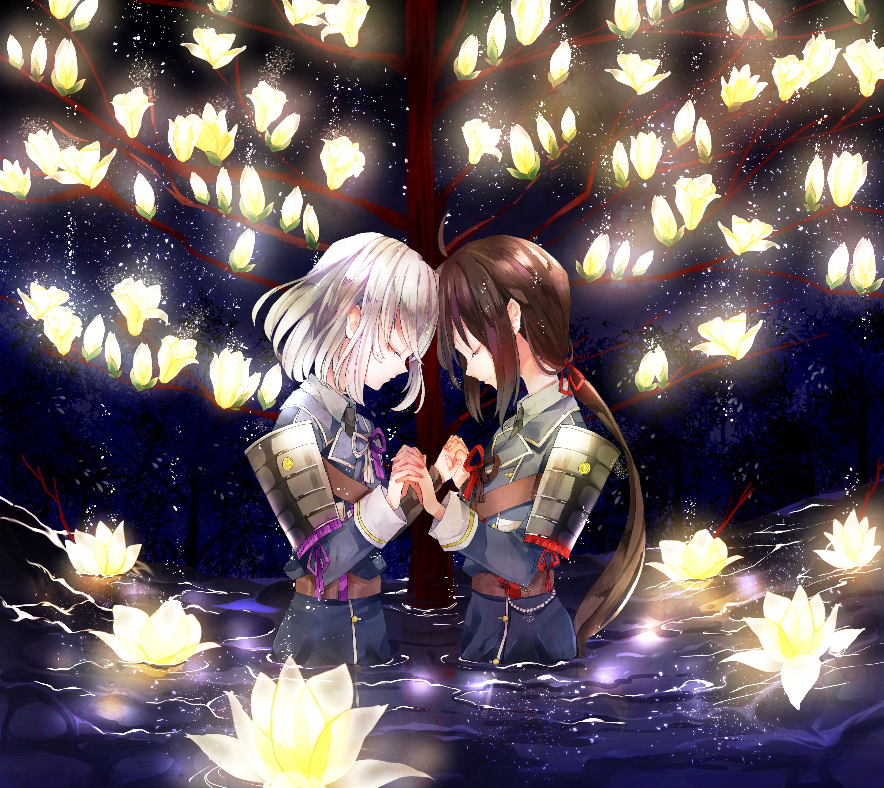 honebami_toushirou, male, namazuo_toushirou, nizakana_takaharu, touken_ranbu, uniform
