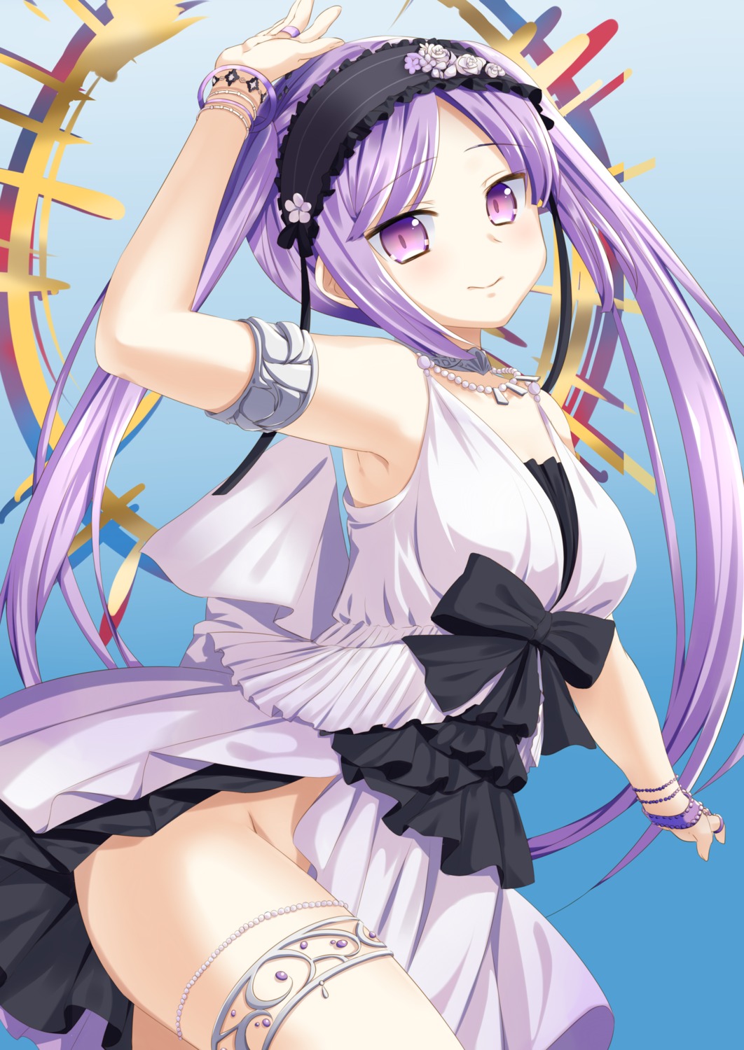 euryale, fate/grand_order, garter, miyashita_maka, nopan, thighhighs