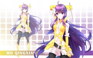 cleavage, mo_qingxian, pantyhose, quan_(kurisu_tina), vocaloid, wallpaper