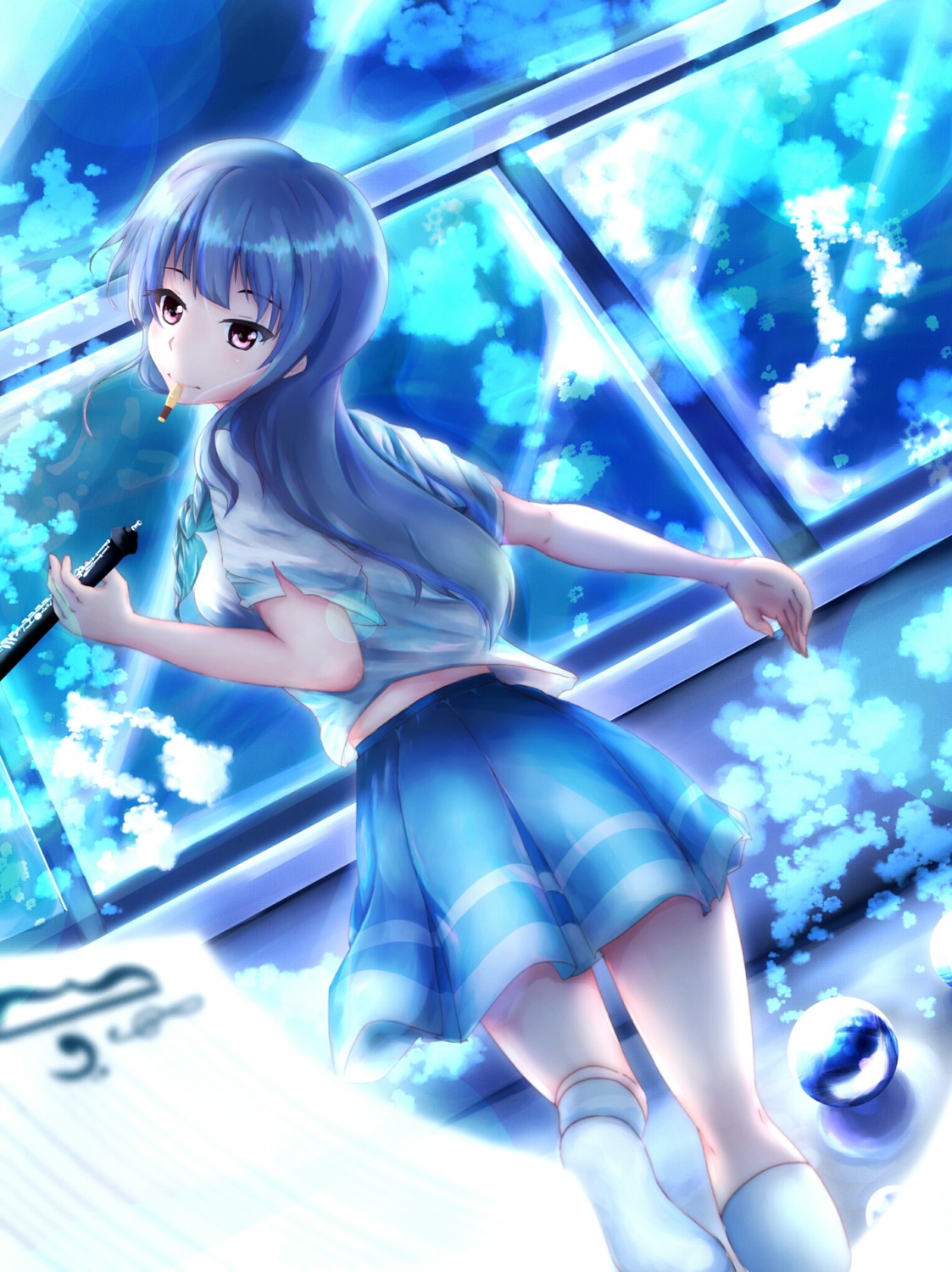 feet, hibike!_euphonium, nadare_(umivisteraki), seifuku, yoroizuka_mizore