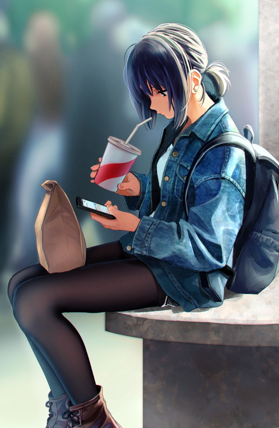 nashigaya_koyomi, pantyhose