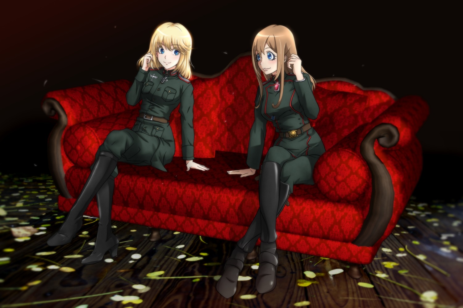 genya_(genya67), heels, uniform, viktoriya_ivanovna_serebryakov, youjo_senki