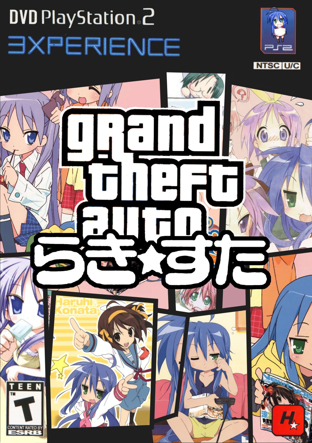 grand_theft_auto, hiiragi_kagami, hiiragi_tsukasa, izumi_konata, lucky_star, parody