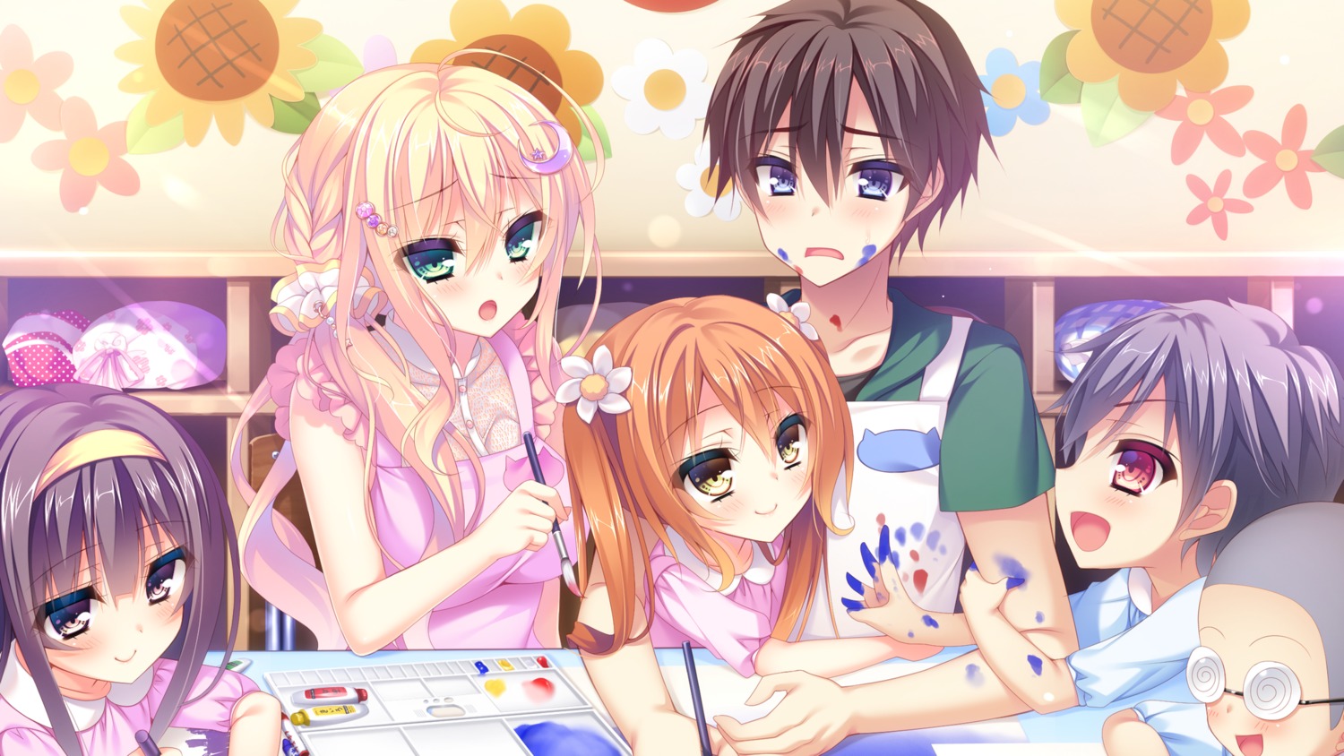 game_cg, love_love_sisters, nae-nae, nekogusa_kisara, pajamas_ex