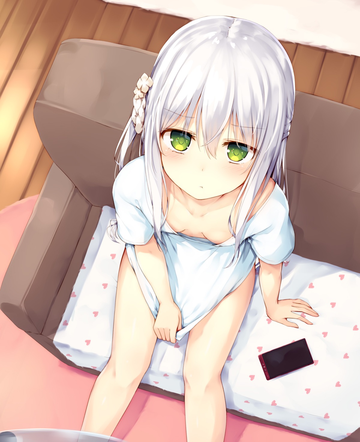 cleavage, no_bra, shiyake_mitoko, tsuchikure