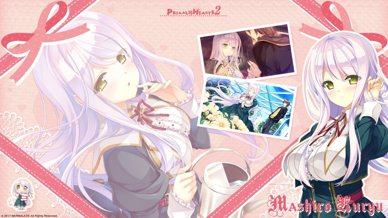 ashishun, chibi, kuryuu_mashiro, marmalade, primal_x_hearts_2, seifuku, valentine, wallpaper