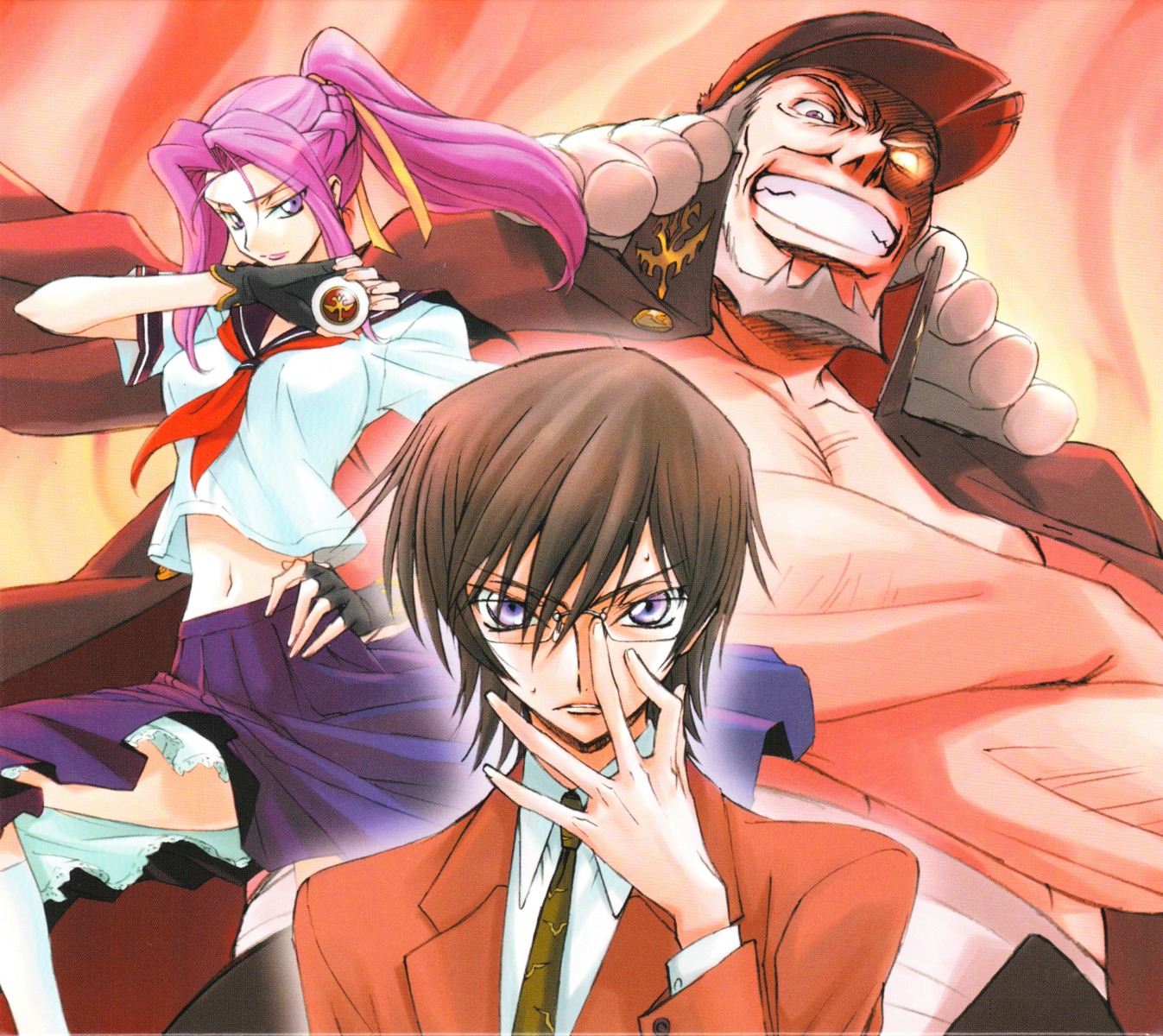 charles_zi_britannia, code_geass, cornelia_li_britannia, kimura_takahiro, lelouch_lamperouge, ricca, screening, seifuku