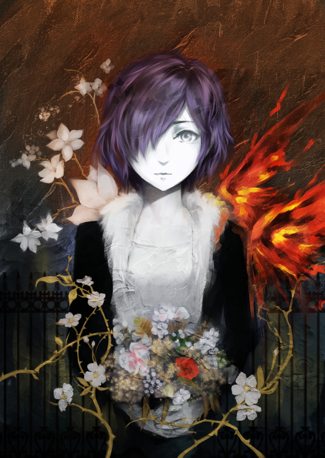bzerox, kirishima_touka, tokyo_ghoul, wings