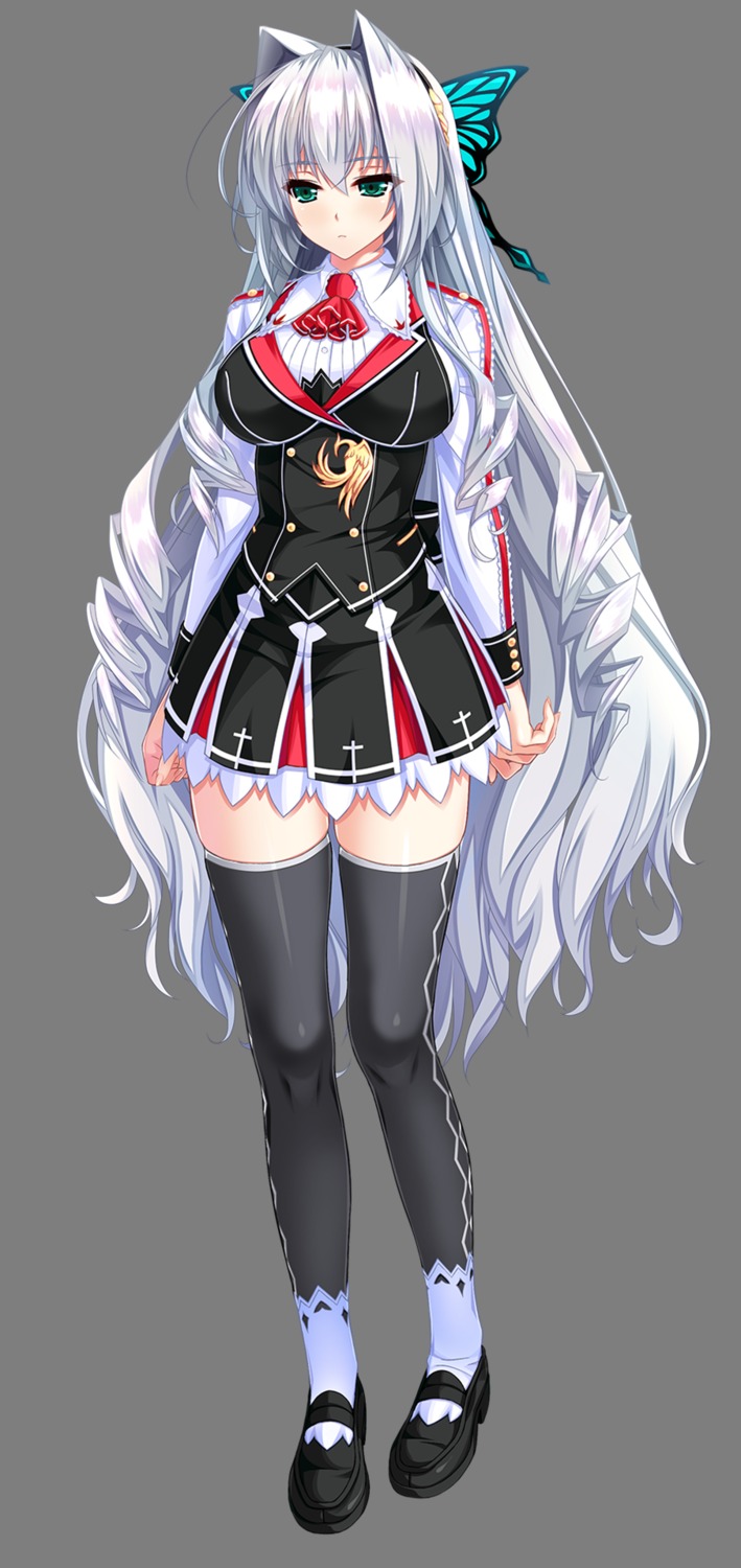 amasaka_takashi, clip_craft, seifuku, thighhighs, tiana_havel_netherlands, transparent_png, unionism_quartet, unionism_quartet_a3-days