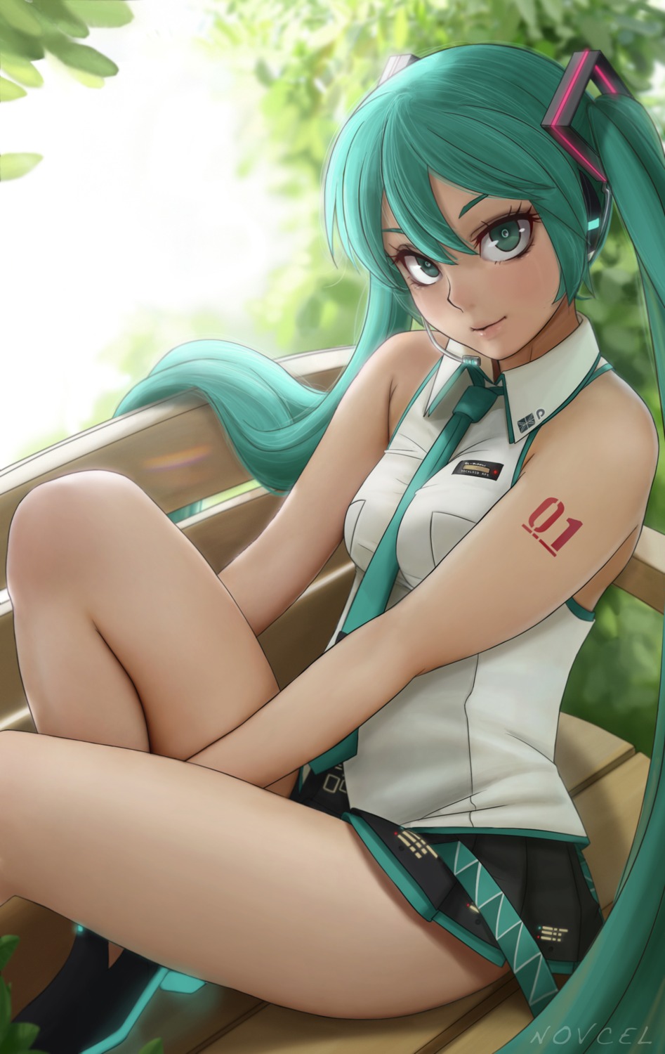 hatsune_miku, novcel, tattoo, vocaloid
