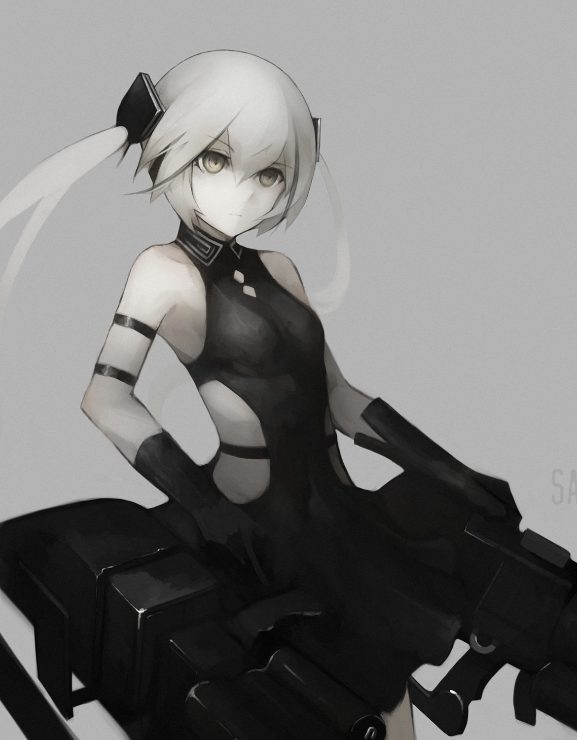 destroyer_(girls_frontline), dress, girls_frontline, gun, gyup