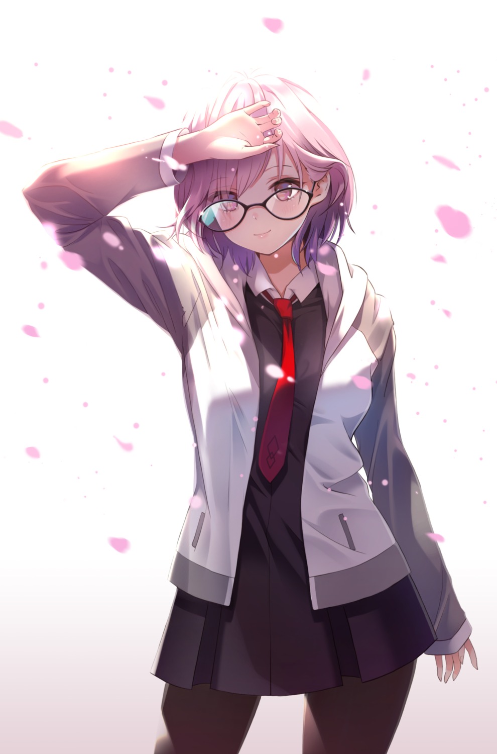 fate/grand_order, mash_kyrielight, megane, miyaza, pantyhose