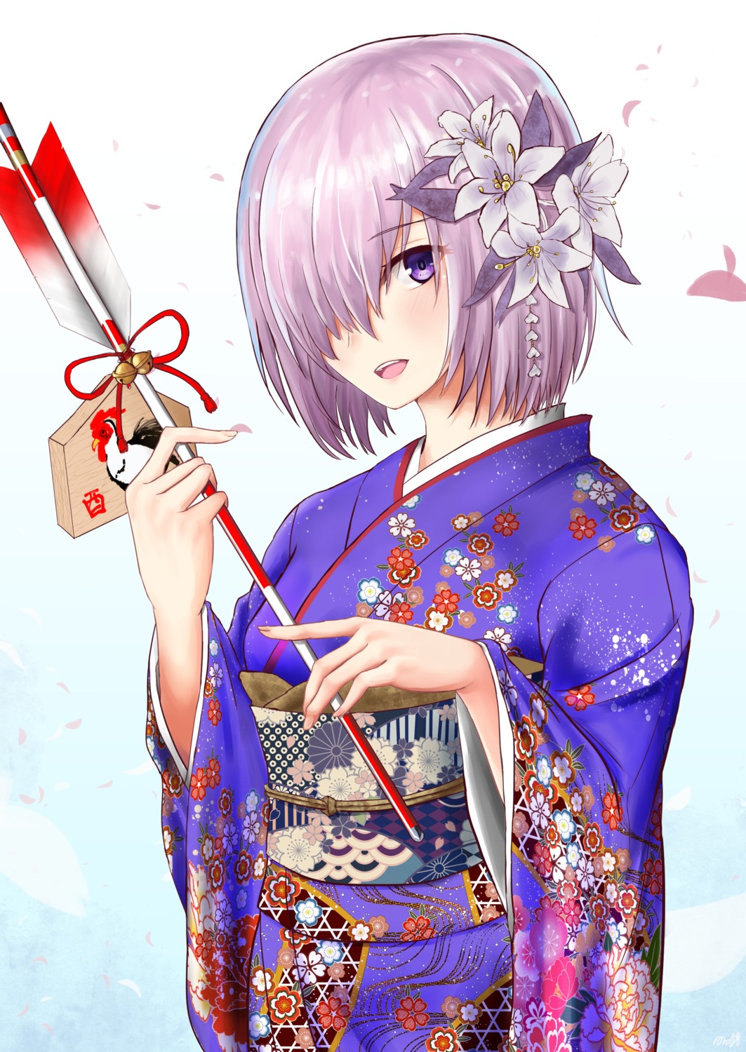 fate/grand_order, kimono, mash_kyrielight, nozoyuki