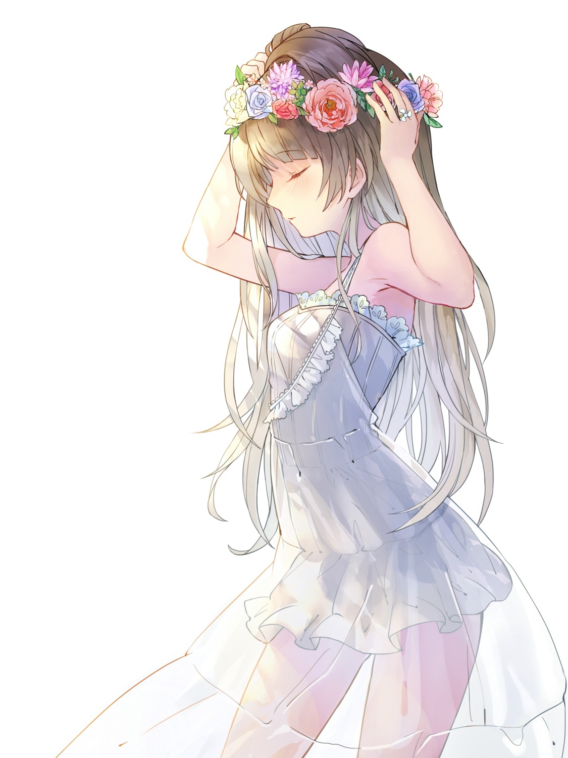 dress, love_live!, love_live!_(series), minami_kotori, rio_(artist), see_through