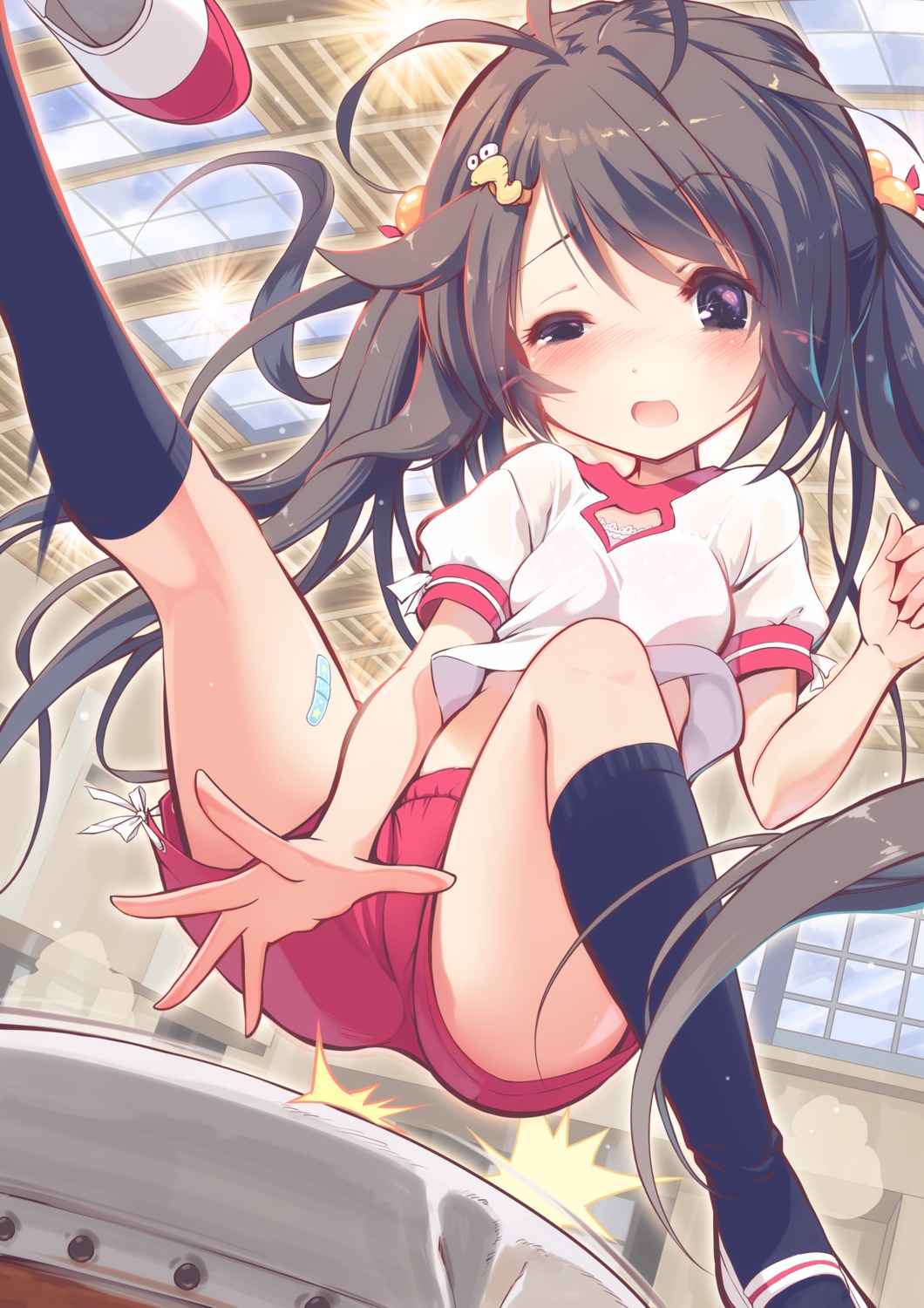 bandaid, buruma, gym_uniform, kankurou, lingerie, see_through