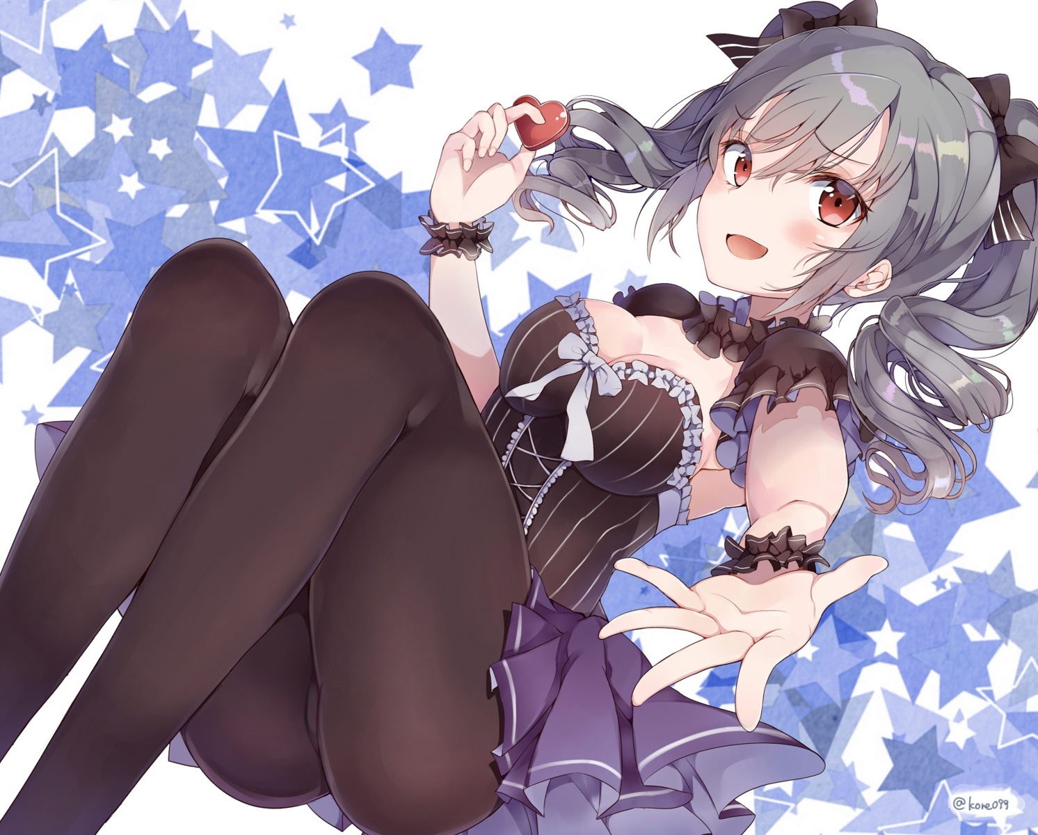 cleavage, kanzaki_ranko, kyou_hotaru, pantsu, pantyhose, the_idolm@ster, the_idolm@ster_cinderella_girls