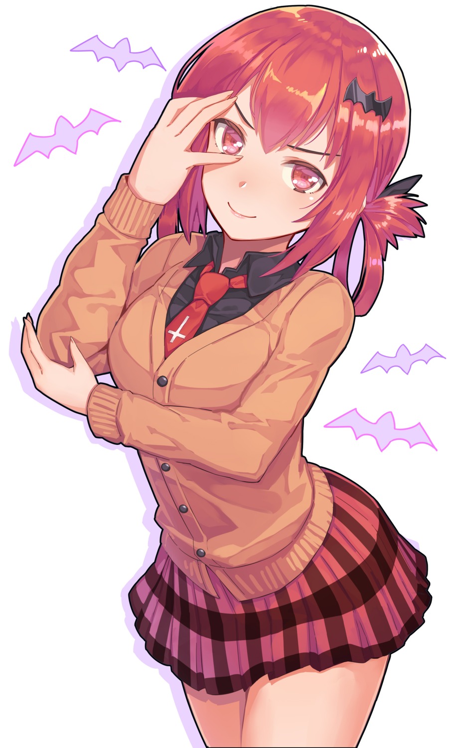 gabriel_dropout, kibamigohann, kurumizawa_satanichia_mcdowell, seifuku, sweater