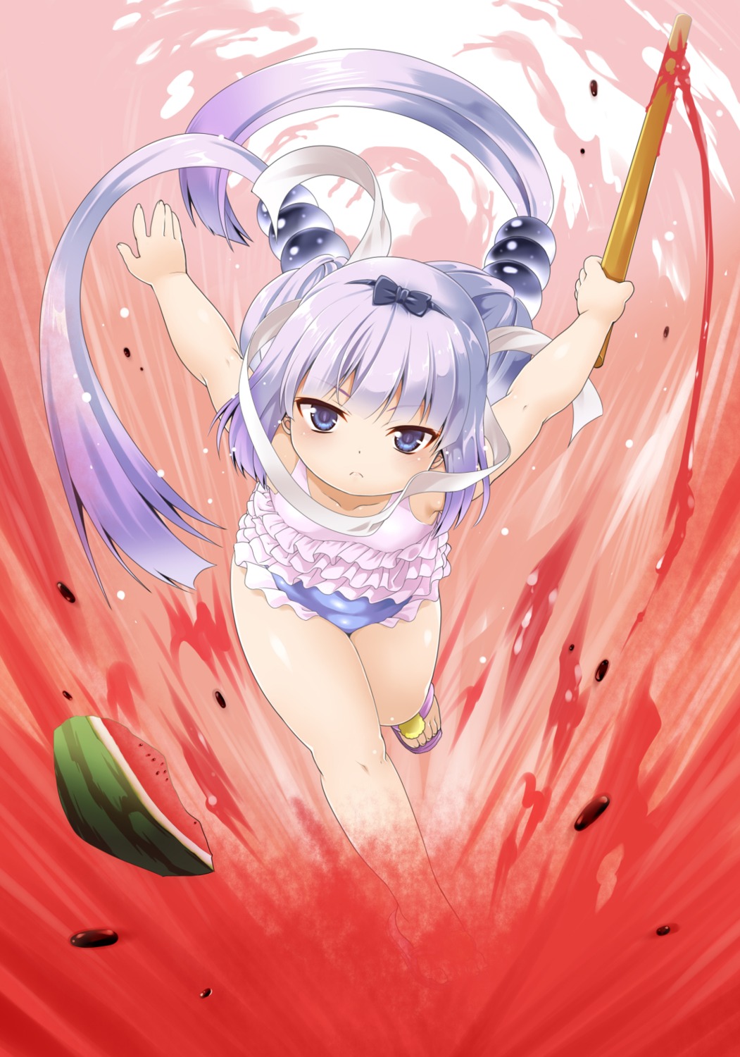 chi_gura-ya, kanna_kamui, kobayashi-san_chi_no_maidragon, swimsuits