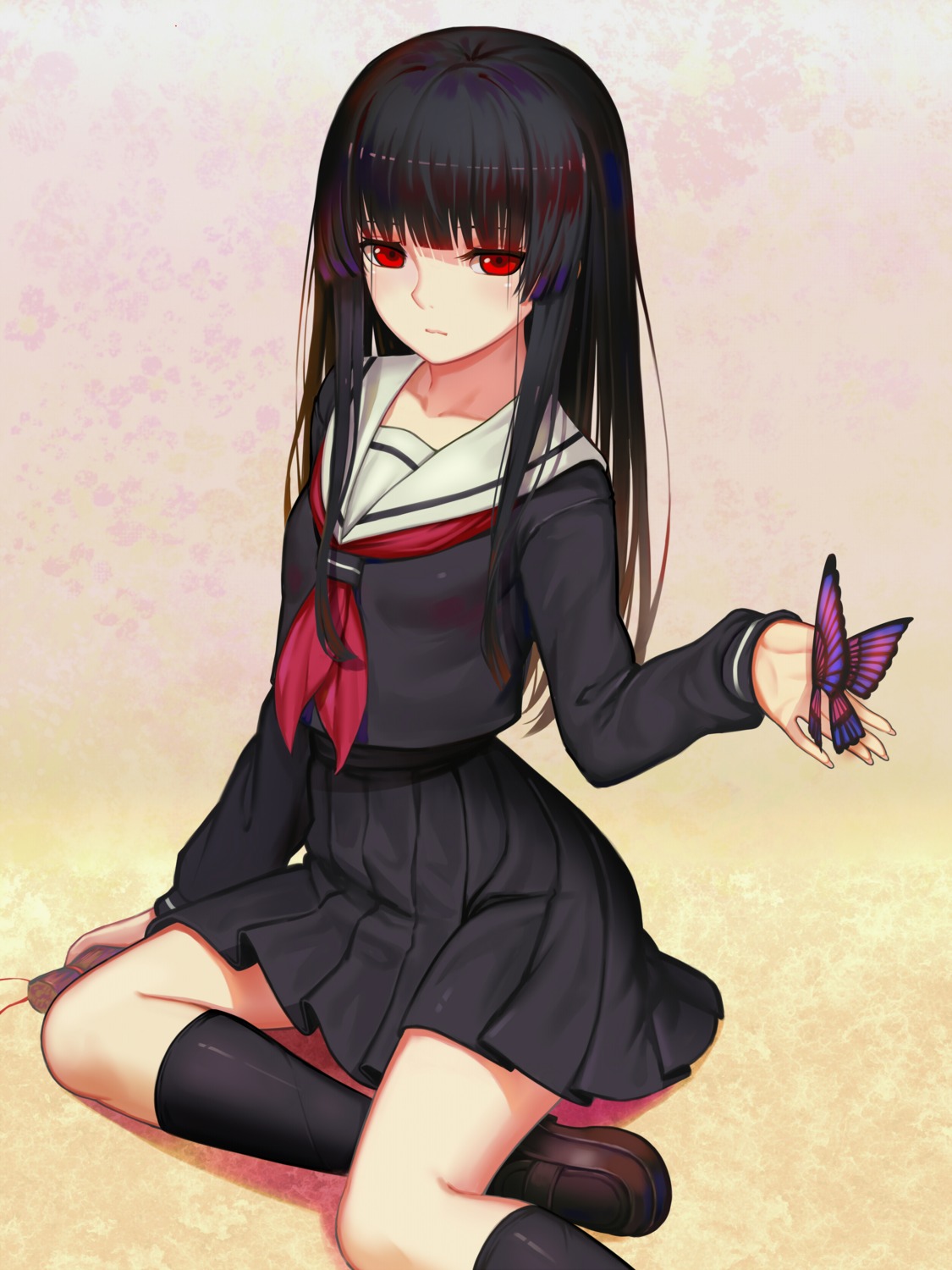 enma_ai, jigoku_shoujo, seifuku, sonikey0_0