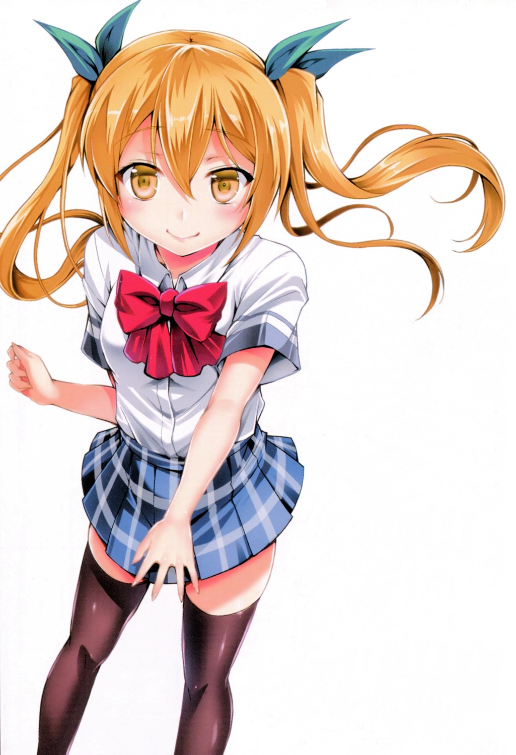 ishigami_kazui, netoge_no_yome_wa_onna_no_ko_janai_to_omotta?, screening, segawa_akane, seifuku, thighhighs