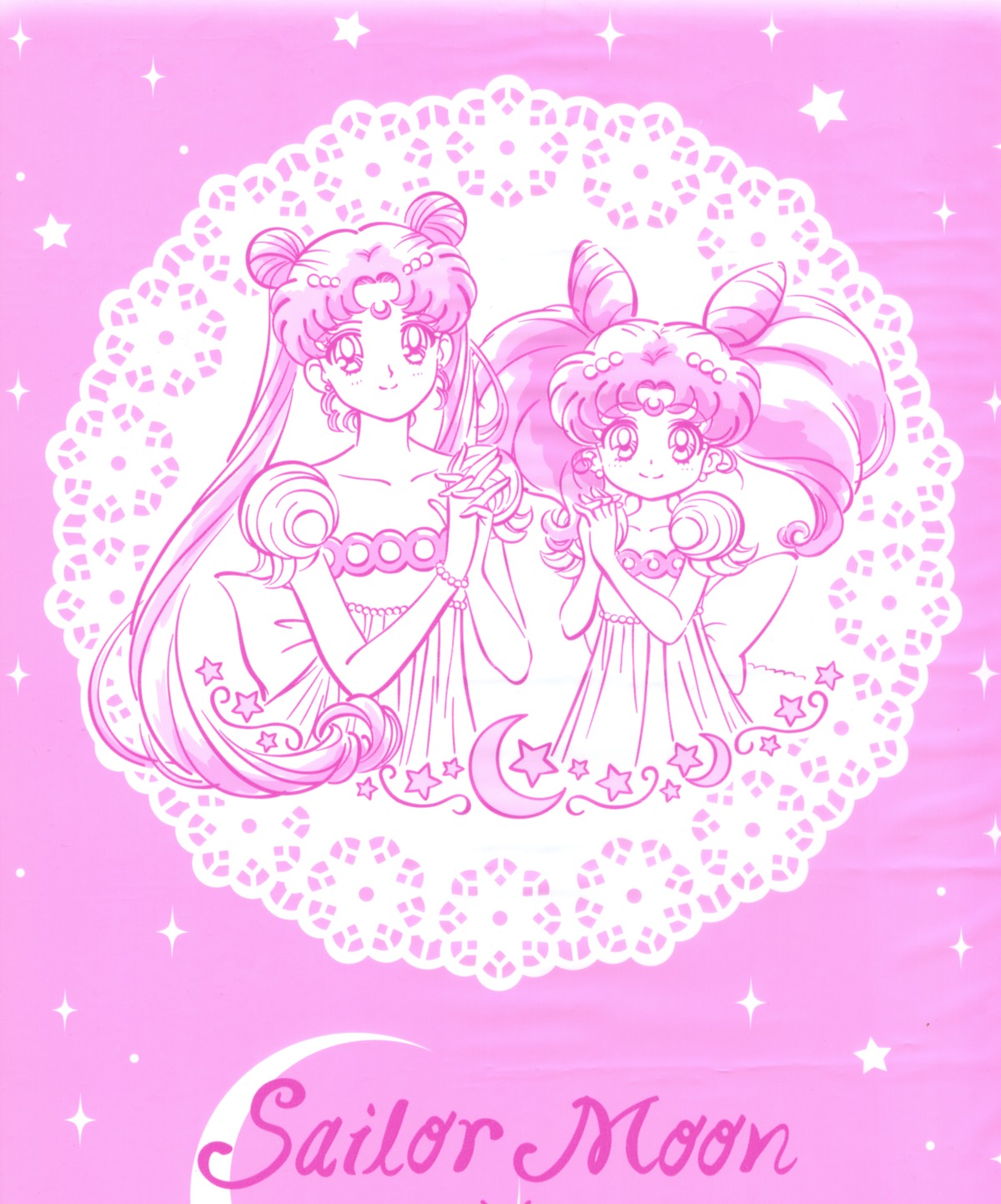bishoujo_senshi_sailor_moon, dress, monochrome, princess_serenity, usagi_small_lady_serenity