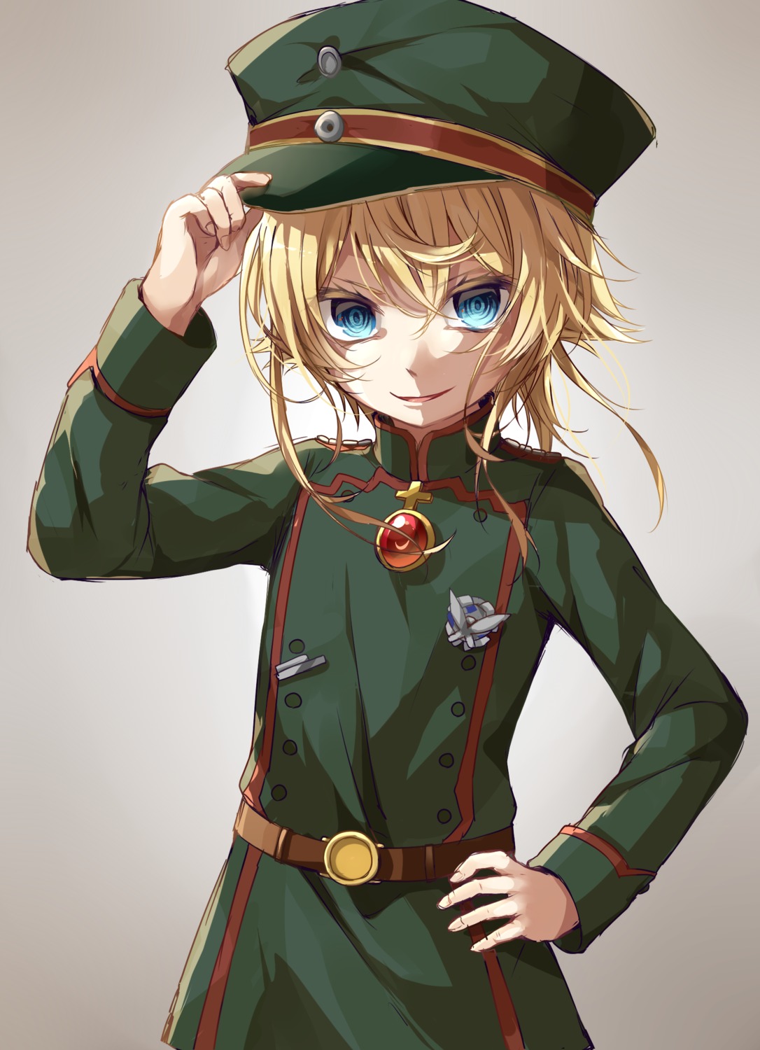 satou_saya, tanya_degurechaff, uniform, youjo_senki