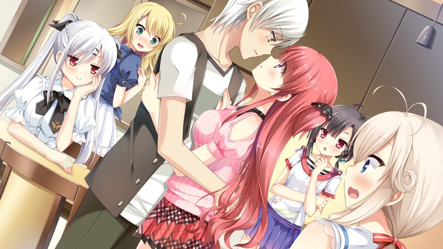 ashihara_daiki, ashihara_kirino, game_cg, hulotte, ikegami_akane, seifuku, takamiya_nanaka, yagami_kanna