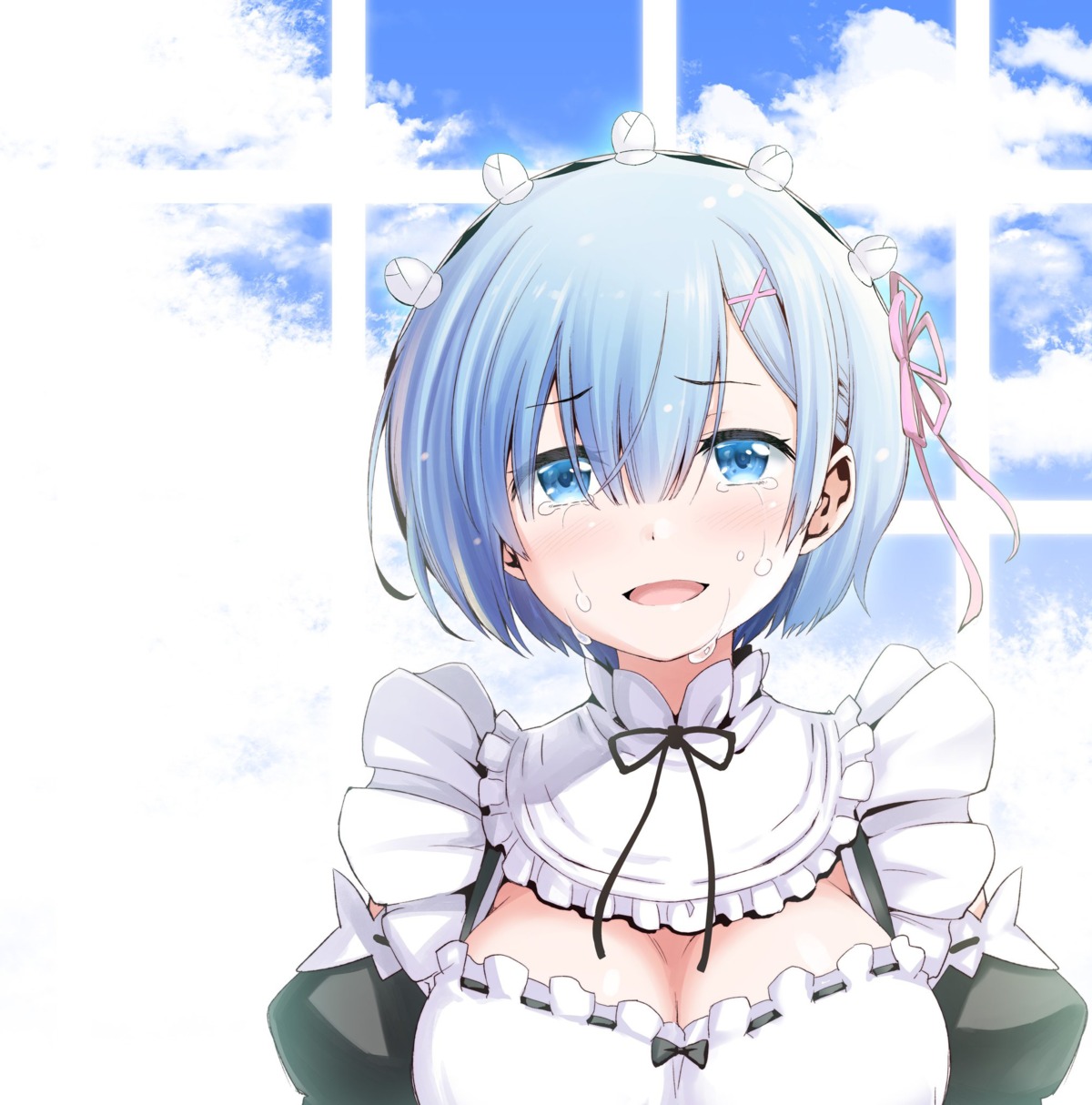 fuugetsu_makoto, maid, re:zero_kara_hajimeru_isekai_seikatsu, rem_(re_zero)