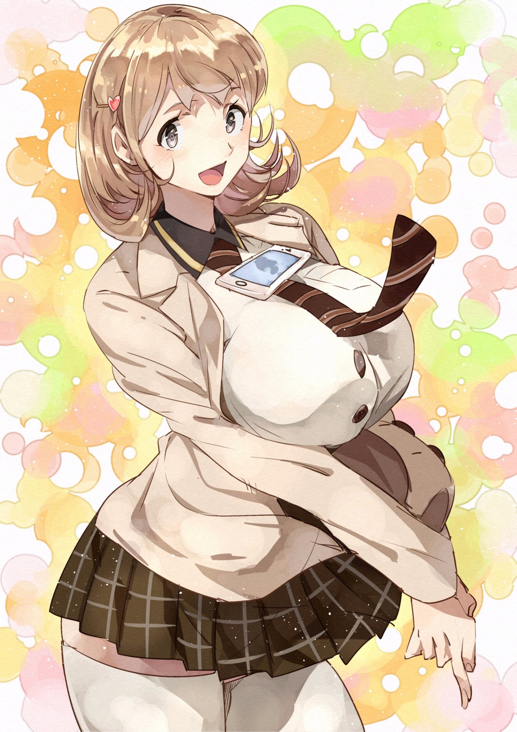 kanmiya_shinobu, narusawa_ryouka, occultic;nine, seifuku, thighhighs