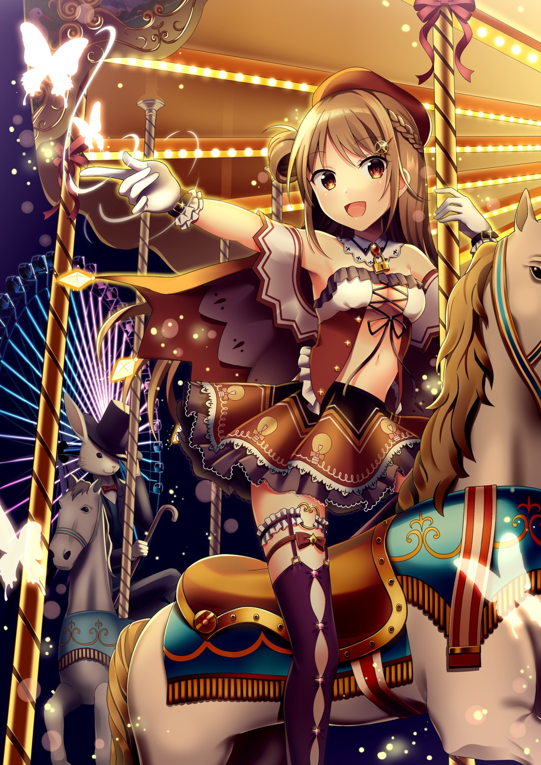 garter, no_bra, thighhighs, yuusa