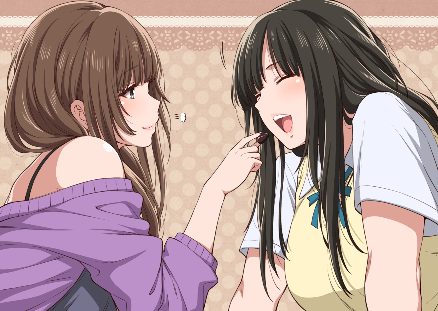amagami, crossover, kamizaki_makoto, kamizaki_risa, seifuku, seiren, sweater, syouji2