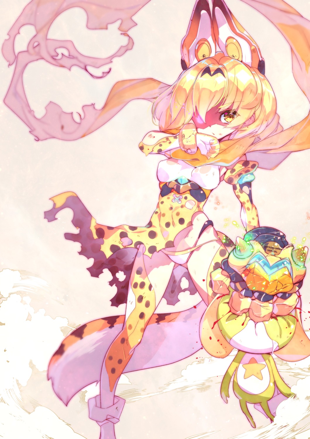 animal_ears, blood, crossover, fujishimasei_1_gou, kemono_friends, keroro, keroro_gunsou, pantsu
