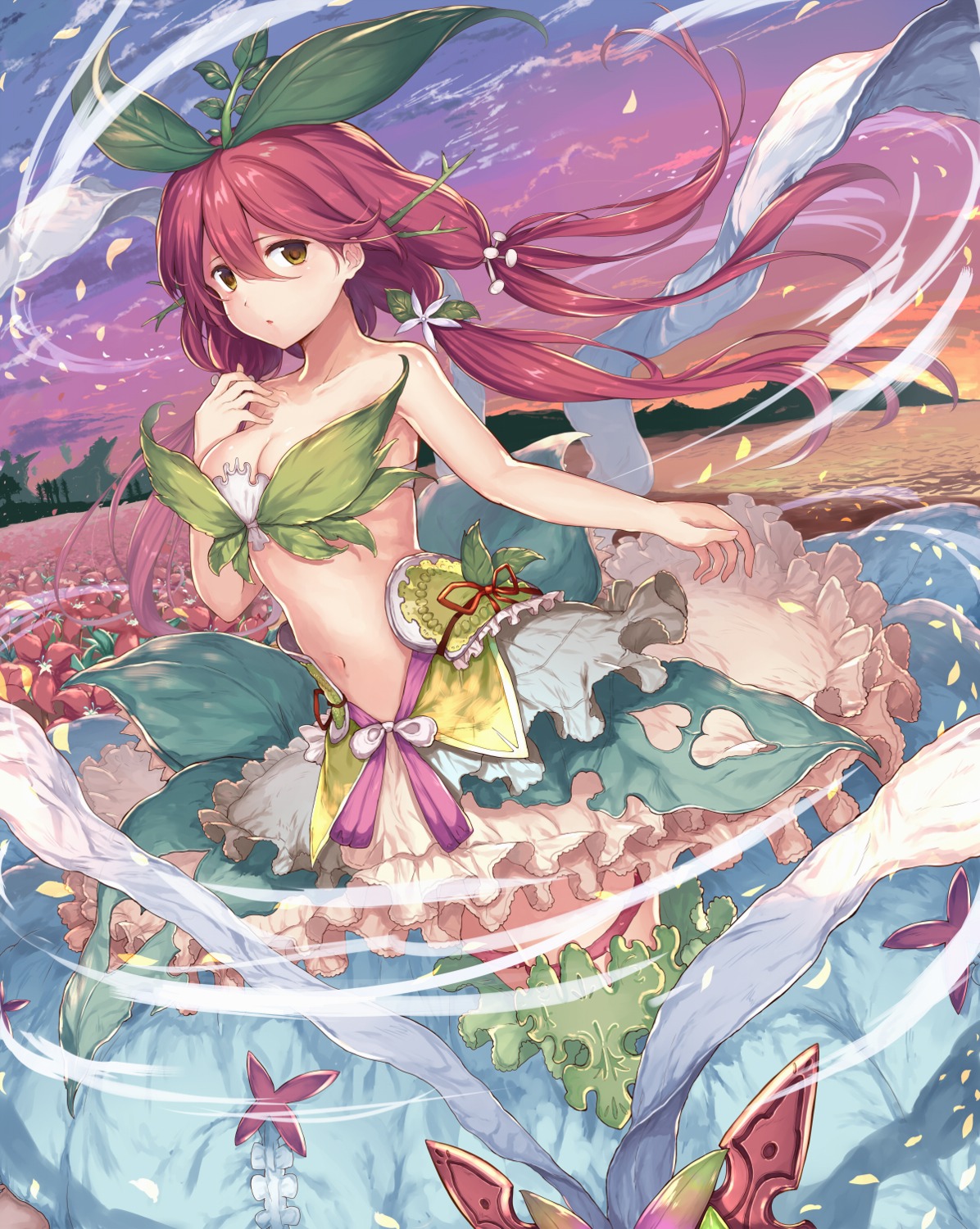 abusoru, cleavage, granblue_fantasy, yggdrasill_(granblue_fantasy)