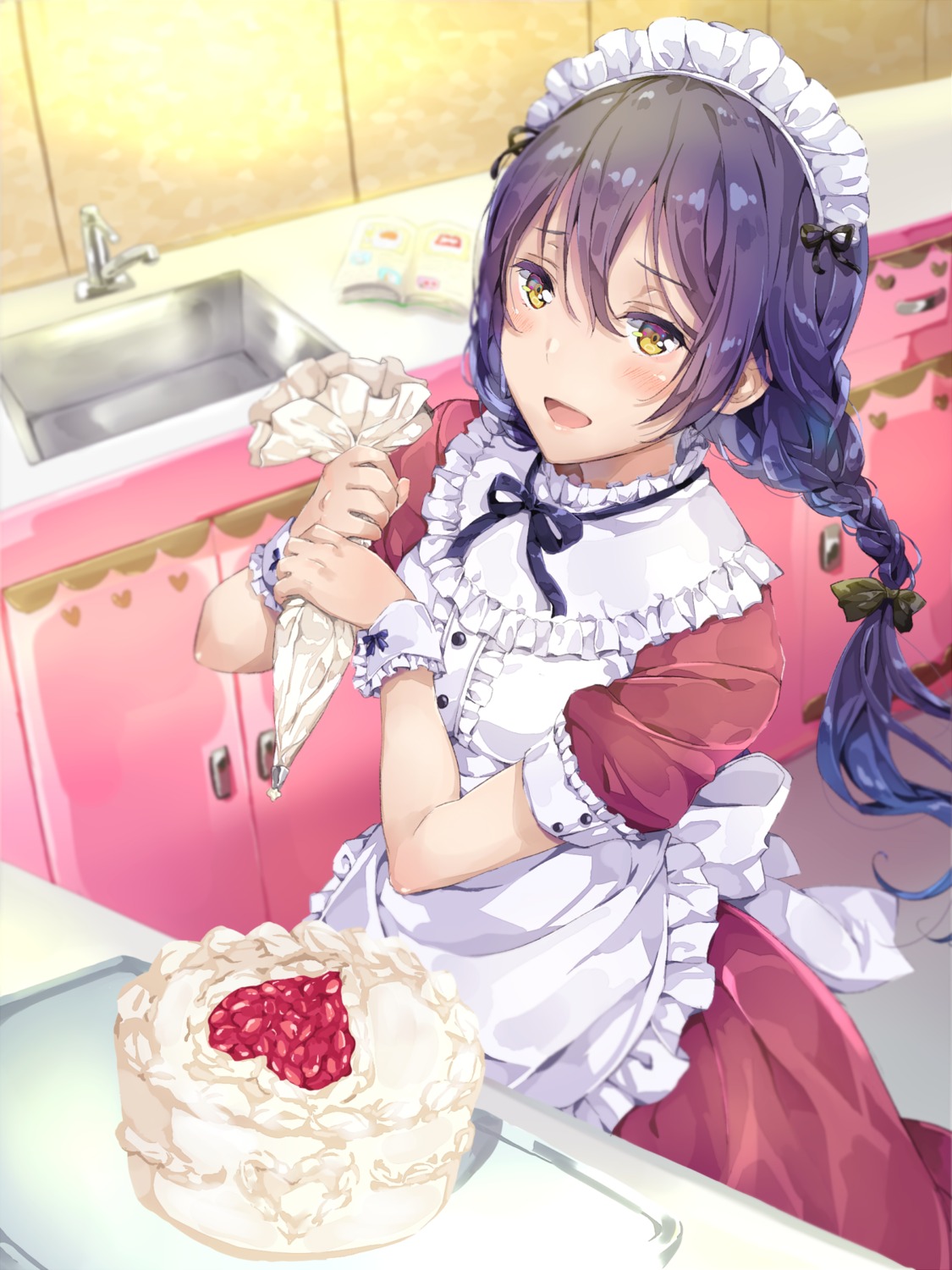 hinausa, love_live!, love_live!_(series), maid, sonoda_umi