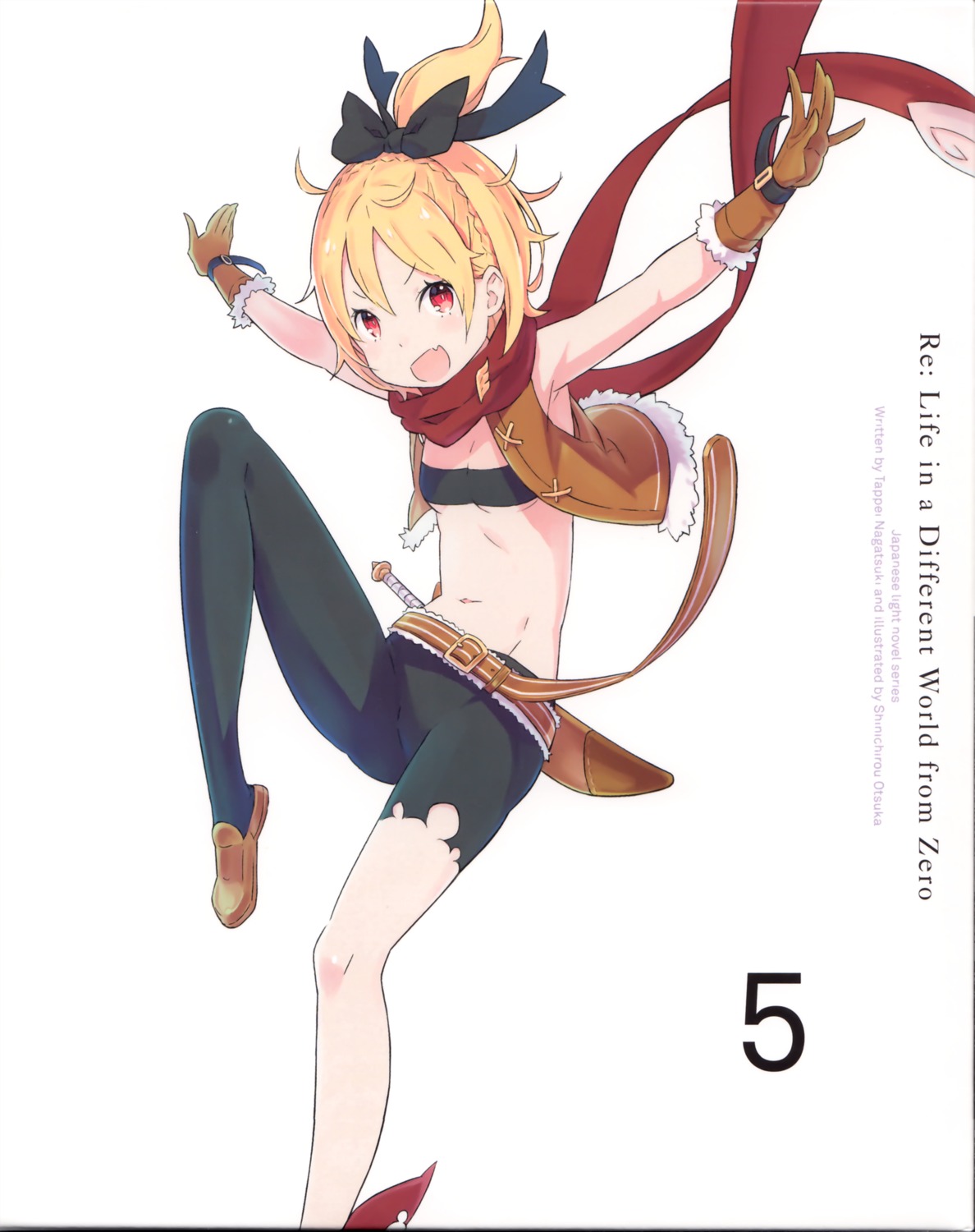 bikini_top, disc_cover, felt_(re_zero), ootsuka_shinichirou, open_shirt, re:zero_kara_hajimeru_isekai_seikatsu, swimsuits, sword