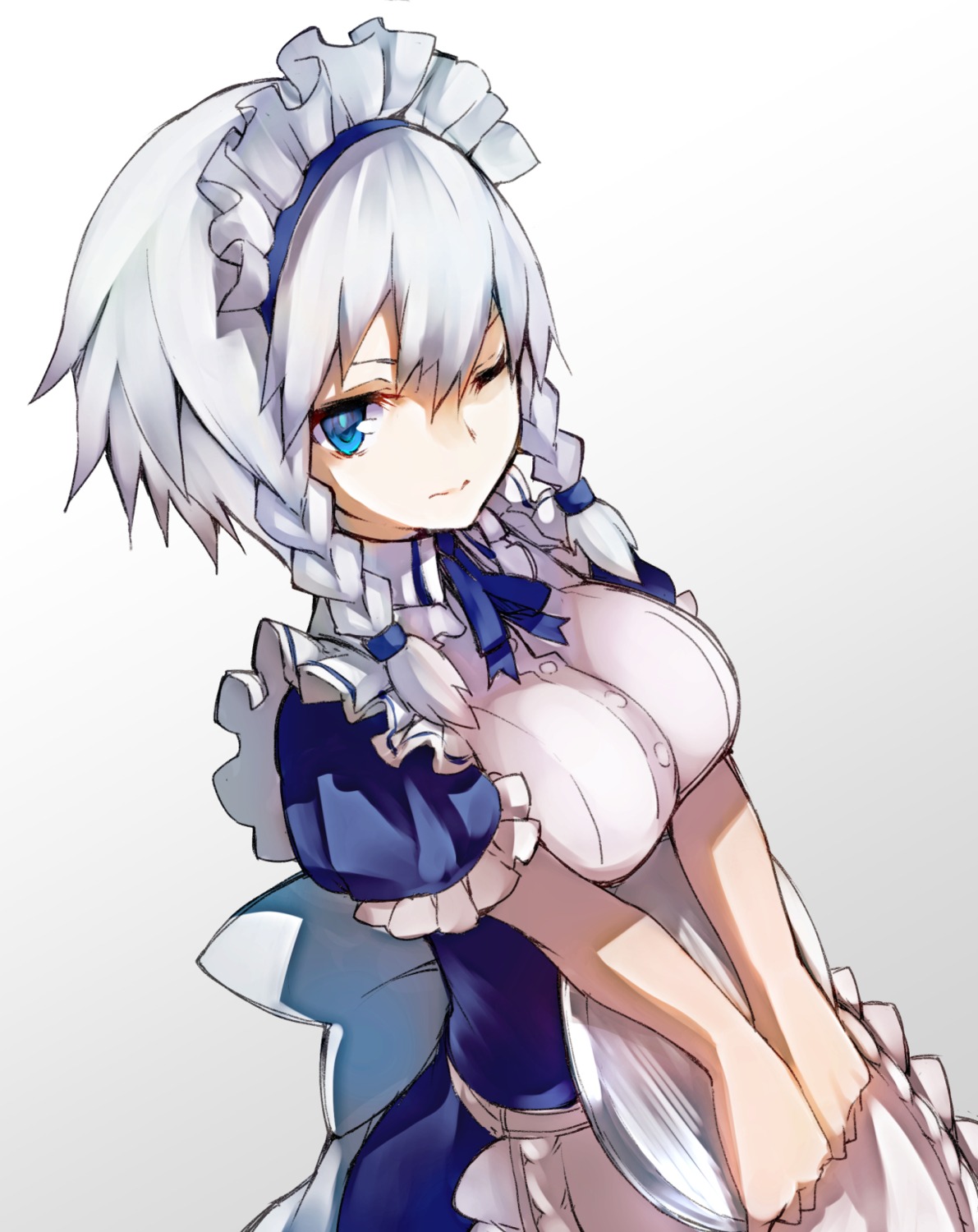 izayoi_sakuya, maid, nuqura, touhou