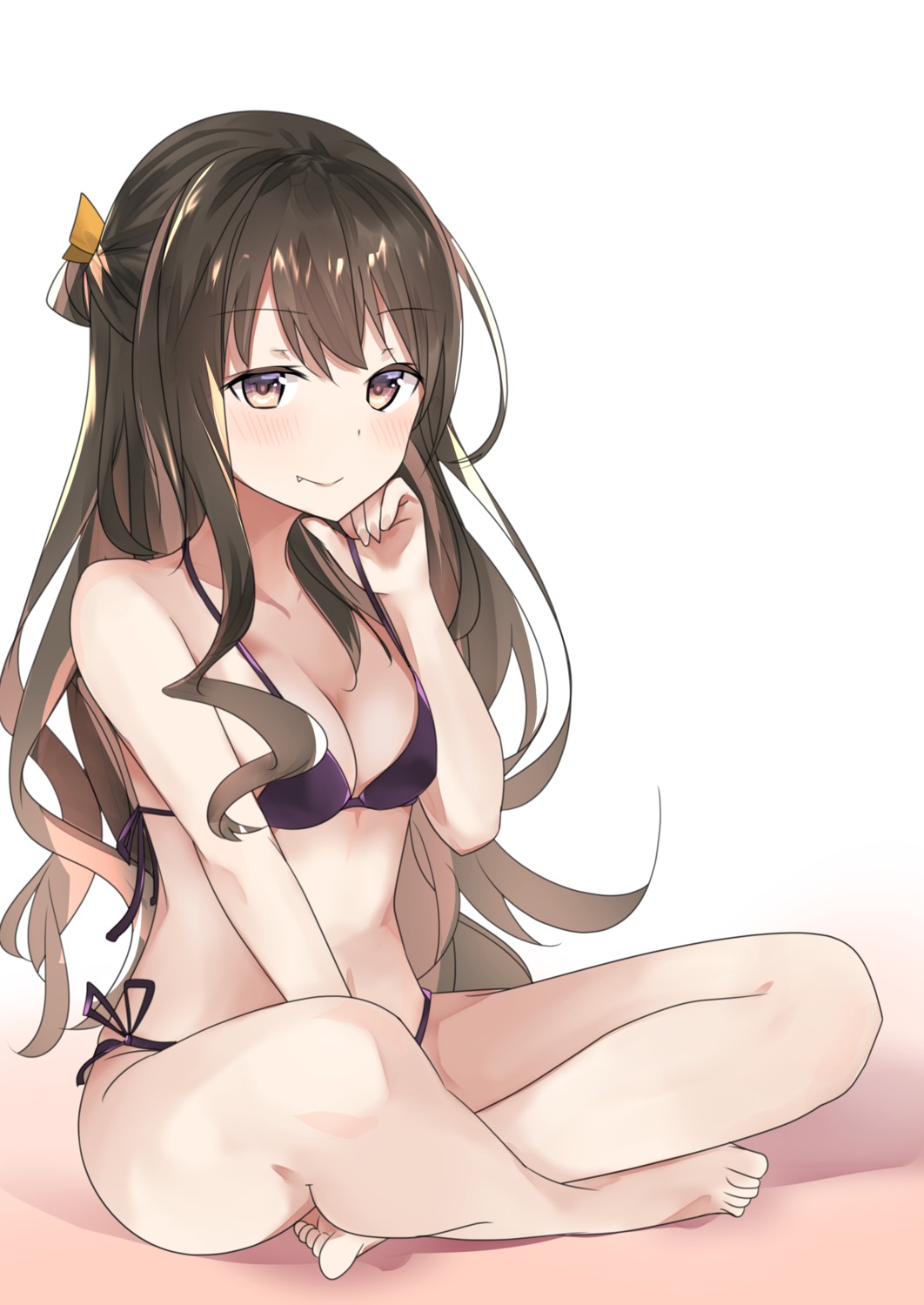 bikini, cleavage, kantai_collection, naganami_(kancolle), natsu_(sinker8c), swimsuits