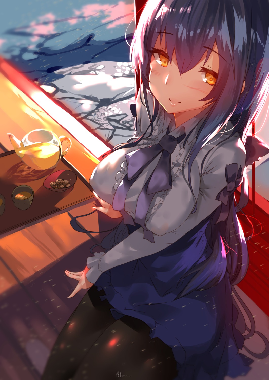 dress, girls_frontline, pantyhose, yueqin_(monnpiano)