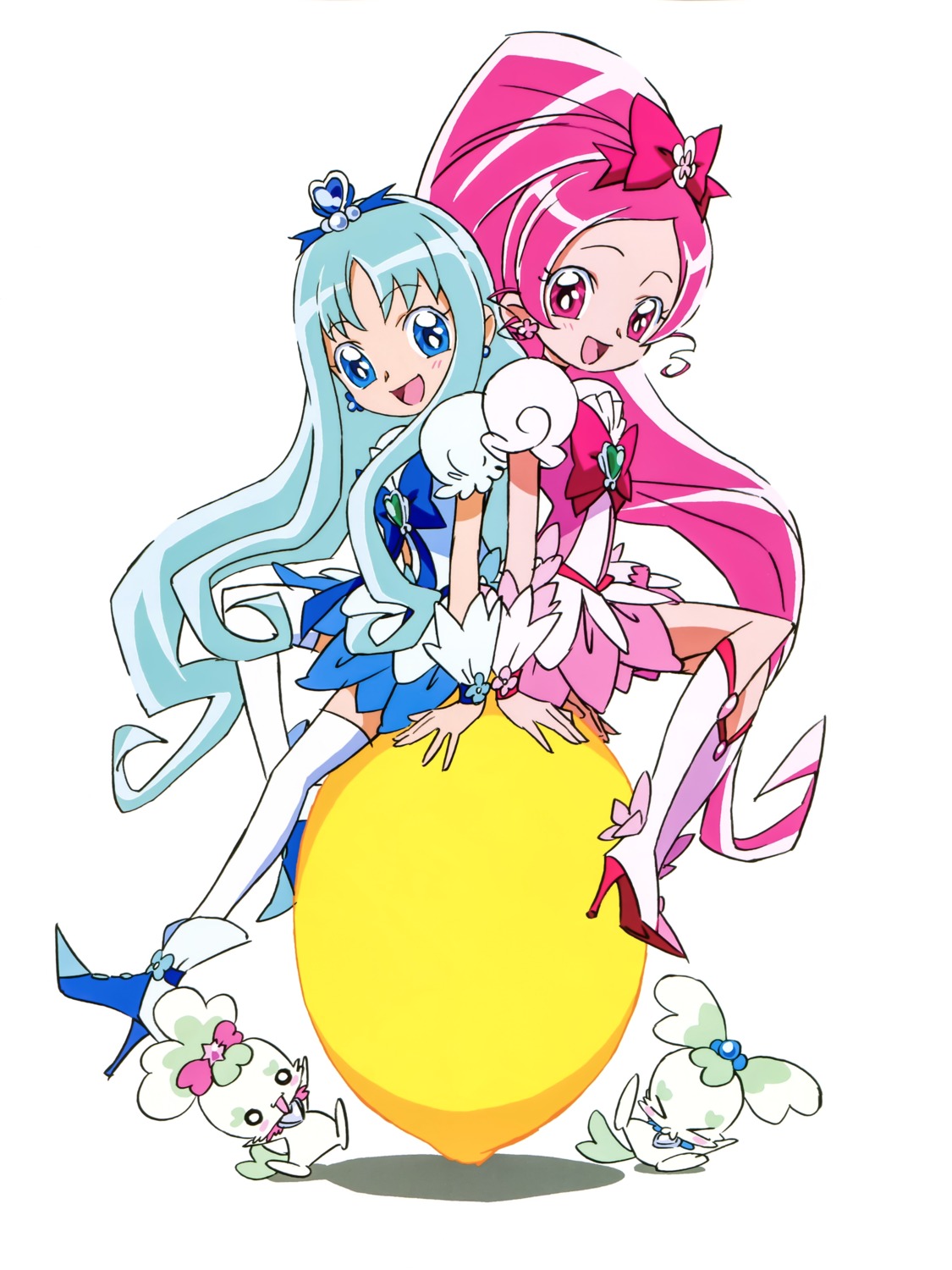 chypre, coffret, dress, hanasaki_tsubomi, heartcatch_precure!, heels, kurumi_erika, precure