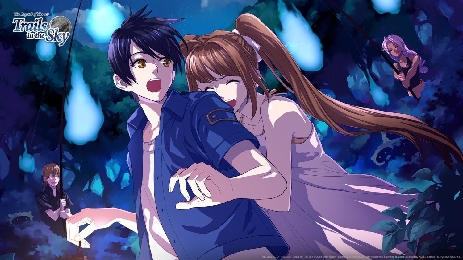 dress, eiyuu_densetsu, eiyuu_densetsu:_sora_no_kiseki, estelle_bright, falcom, joshua_bright, olivier_lenheim, scherazard_harvey